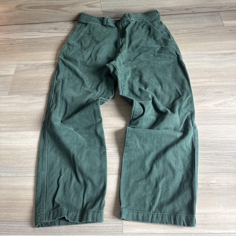 Vintage THE NORTH FACE Jeans Green Men's Size M 36 Made In Singapore
